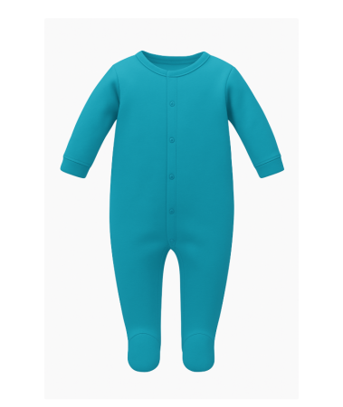 Haine bebe fetite - Salopeta bebelus, turcoaz, Bumbac pieptanat
