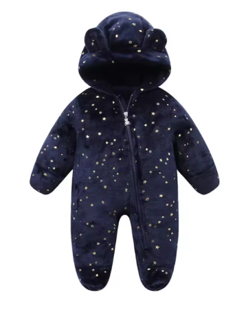 Combinezoane - Salopeta bebelusi, Flausata, Albastra