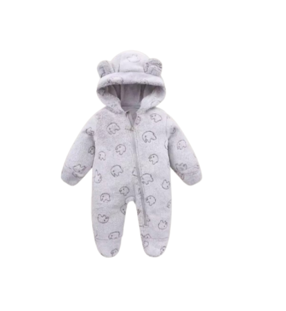 Combinezoane - Salopeta bebelusi, Flausata, Gri