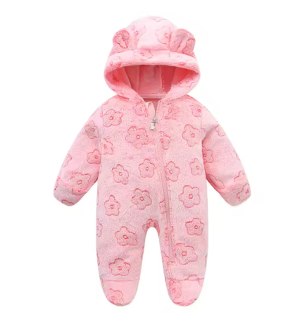 Combinezoane - Salopeta bebelusi, Flausata, Roz
