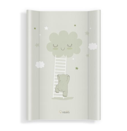 Noutati - Saltea de infasat bebe cu intaritura 70x47,5 Klups 436 Walk in the Clouds Mint