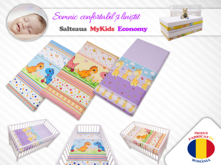 Saltea patut - Saltea Fibra Cocos MyKids Economy I Color Diverse Modele 110x65x07 (cm)