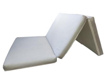 Saltea patut - Saltea Pliabila Spuma Poliuretanica 120x60x5 cm - Dungi Gri