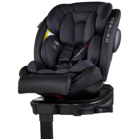 Noutati - Scaun auto Chipolino Hypnotic Plus I-Size 40-150 cm cu sistem Isofix si sezut rotativ charcoal