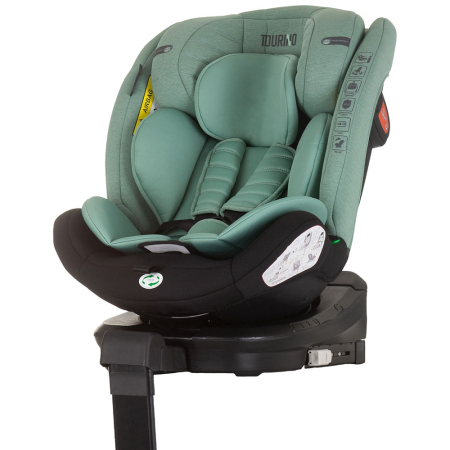 Scaun si scoica auto - Scaun auto Chipolino Tourino I-Size 40-150 cm pastel green cu sistem Isofix