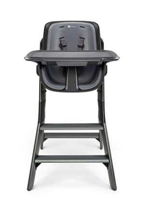 Scaun de masa - Scaun de masa 4moms Black-Grey+Set Farfurii si tacamuri