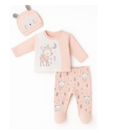 Set nou nascut - Set 3 piese nou nascut, Caprioara