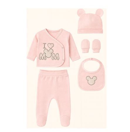 Set nou nascut - Set 5 piese, 0-3 luni, Minnie