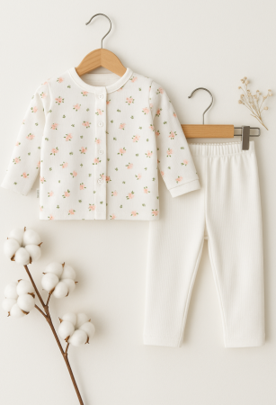 Costumase - Set Bebelus, Imprimat, Floricele