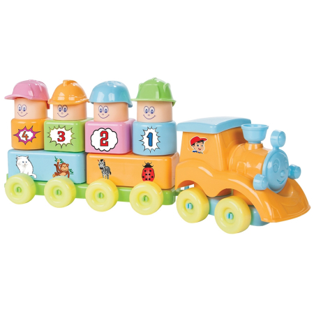 Jucarii - Set constructie Pilsan My First Train 33 piese