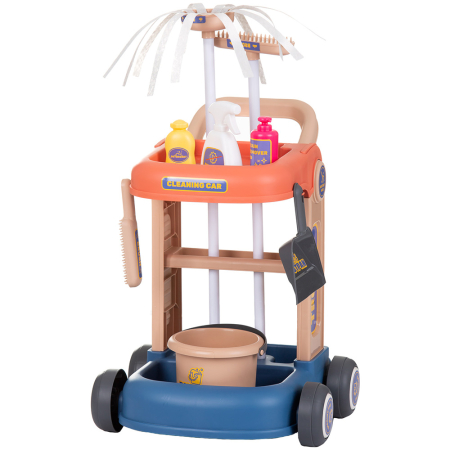 bubu-still.ro - Set jucarie Chipolino Cleaning Cart cu 35 accesorii