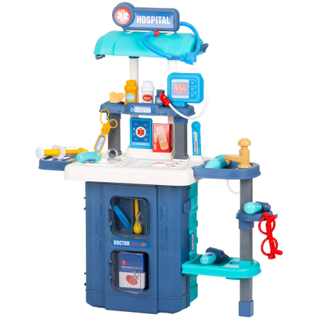 bubu-still.ro - Set jucarie Chipolino Doctor 3 in 1 72,5 cm cu accesorii