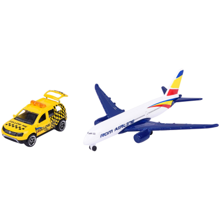bubu-still.ro - Set Majorette Dacia Duster Airport cu o masinuta si un avion