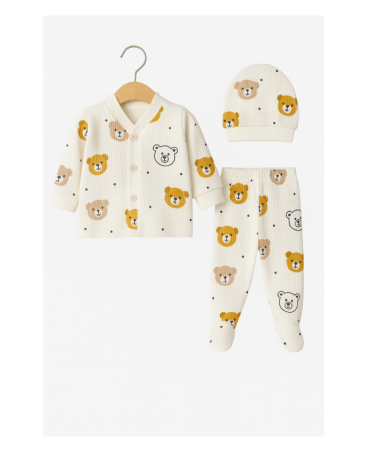 Set nou nascut - Set nou nascut, 3 piese, ursuleti