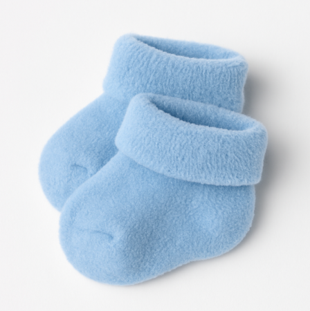 Ciorapi - Sosete flausate pentru bebe, Albastru