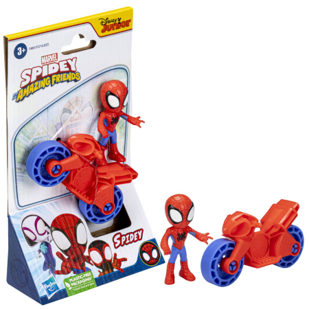 SPIDERMAN SET MOTOCICLETA SI FIGURINA SPIDEY 6CM [7]