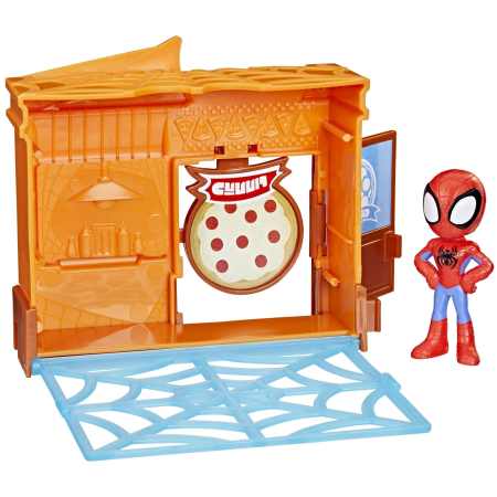 SPIDEY PRIETENII EXTRAORDINARI CITY BLOKS SET DE CONSTRUCTIE PIZZERIE [1]