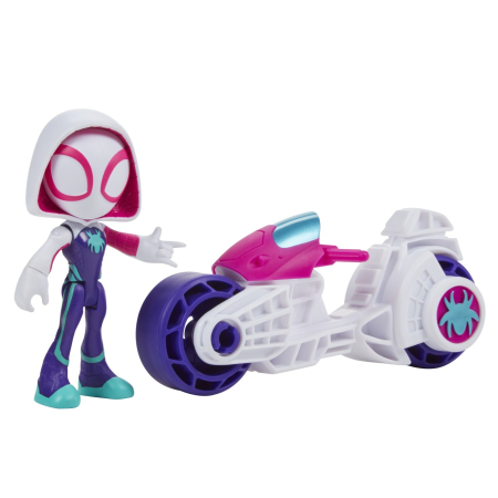 SPIDEY PRIETENII EXTRAORDINARI SET MOTOCICLETA SI FIGURINA GHOST SPIDER 10CM [6]