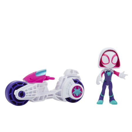 SPIDEY PRIETENII EXTRAORDINARI SET MOTOCICLETA SI FIGURINA GHOST SPIDER 10CM [5]