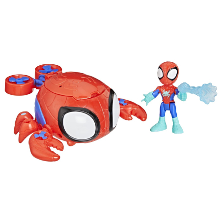 SPIDEY SI PRIETENII LUI UIMITORI MARVEL SET FIGURINA 7.6CM SI SUBMARINUL CRAB PAIANJEN [1]