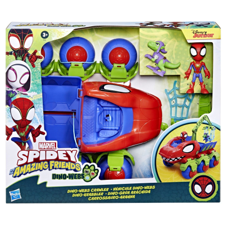 Figurine - SPIDEY SI PRIETENII LUI UIMITORI MARVEL VEHICUL DINO WEBS CRAWLER