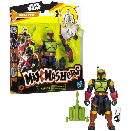 STAR WARS MIX MASHERS SET FIGURINA BOBA FETT 12CM SI ACCESORII [7]