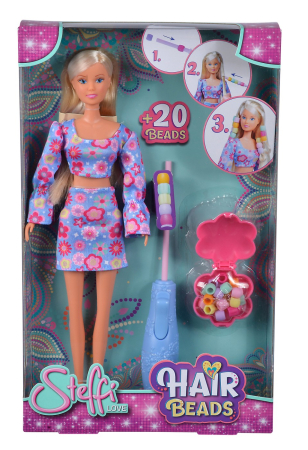 Papusi, plusuri, zane si figurine - STEFFI LOVE PAPUSA STEFFI HAIR BEADS