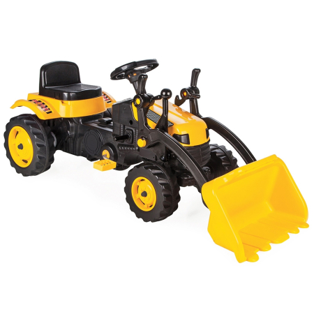 Masinute fara pedale - Tractor cu pedale Pilsan Active with Loader 07-315 yellow