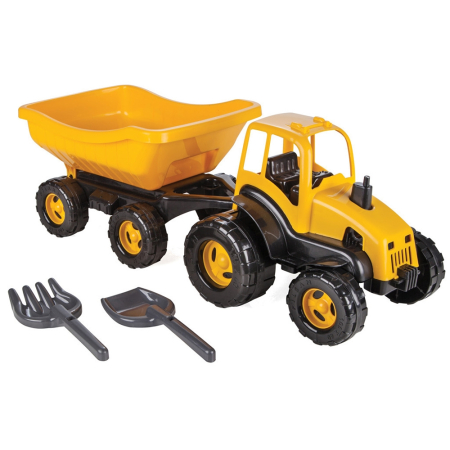 Jucarii - Tractor Pilsan 06-212 cu remorca si accesorii
