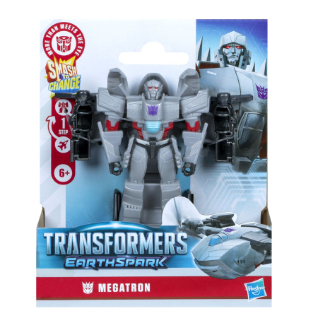 Figurine - TRANSFORMERS EARTHSPARK FIGURINA MEGATRON 1 STEP SMASH TO CHANGE