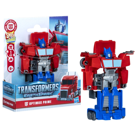 TRANSFORMERS EARTHSPARK FIGURINA OPTIMUS PRIME 1 STEP SMASH TO CHANGE [5]