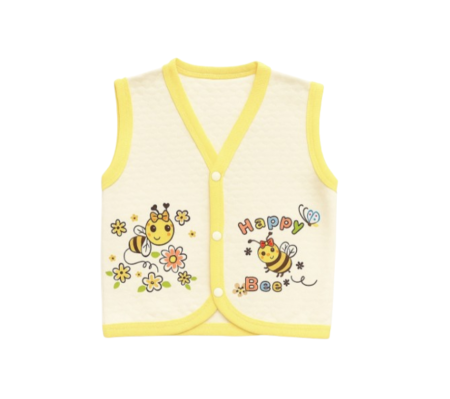 Noutati - Vestă pentru bebeluși, matlasata, Galben
