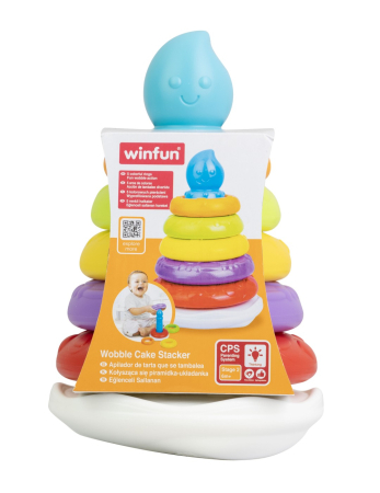 Jucarii - WINFUN TURN CU CERCURI COLORATE IN FORMA DE TORT