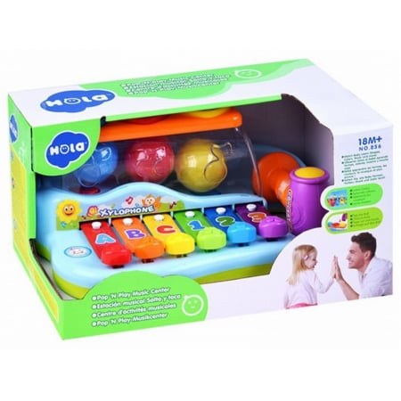 Jucarii tip Montessori - XILOFON CU MINGIUTE SI CIOCANEL