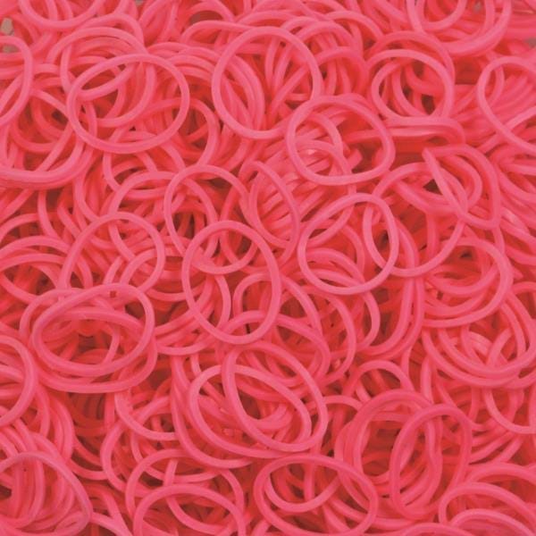 Elastice Rainbow Loom - Standard Roz-600 buc [1]