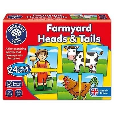 Joc educativ asociere Prietenii de la ferma FARMYARD HEADS & TAILS [1]