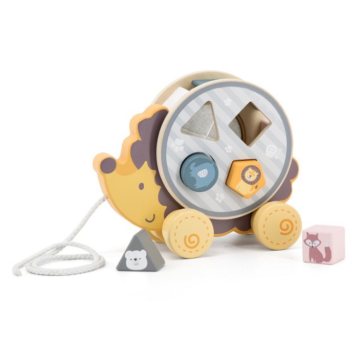 Jucărie de tras roata sortator forme geometrice Arici PolarB [1]