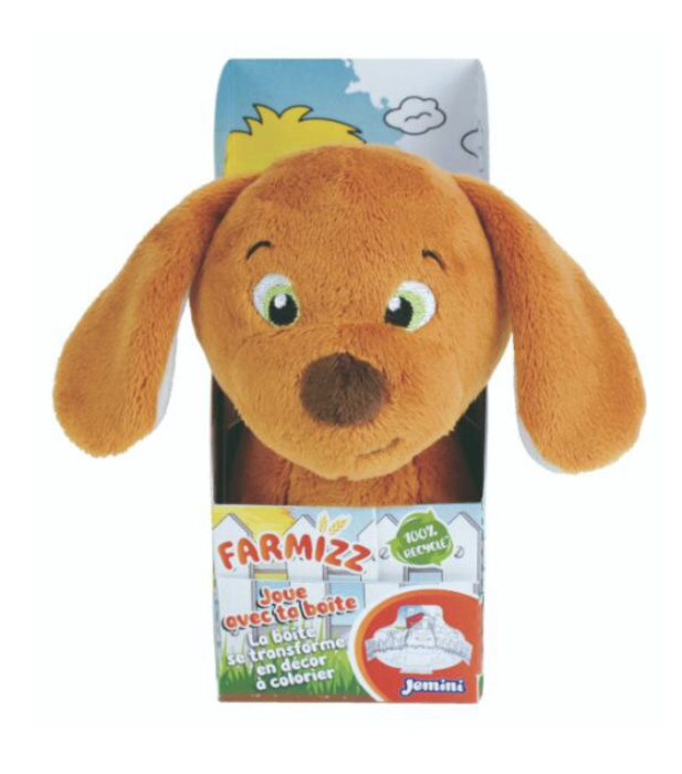 Jucarie Plus Jemini In Cutie Pentru Colorat 15cm Catelus [2]