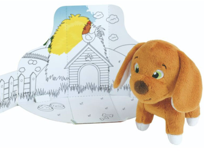 Jucarie Plus Jemini In Cutie Pentru Colorat 15cm Catelus [3]