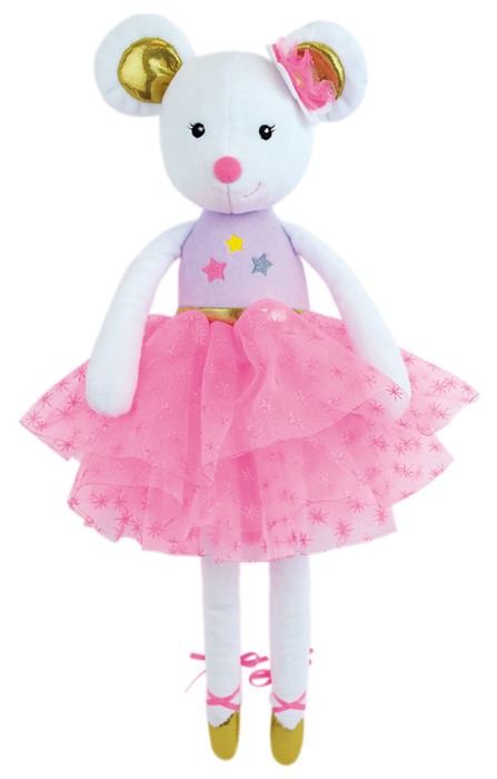 Jucarie Plus Muzicala Jemini 40cm Balerina Soricel Alb [1]