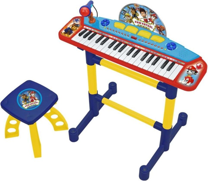 Keyboard electronic cu microfon și scăunel Paw Patrol [1]