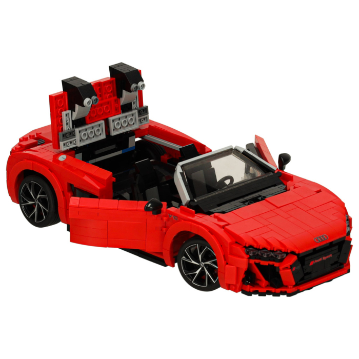Masina Audi R8 Spyder Rastar 1:14 din piese de constructie – 1440 piese [7]