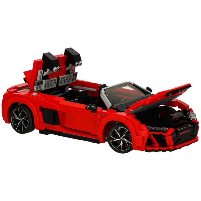 Masina Audi R8 Spyder Rastar 1:14 din piese de constructie – 1440 piese [4]