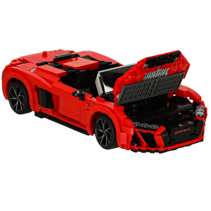 Masina Audi R8 Spyder Rastar 1:14 din piese de constructie – 1440 piese [8]