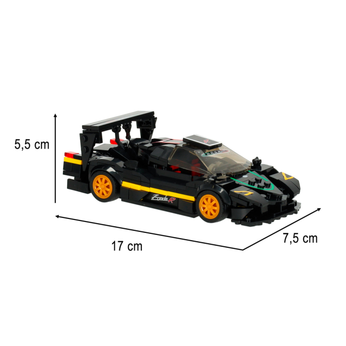 Masina Pagani Zonda R Rastar 1:28 din piese de constructie – 387 piese [8]