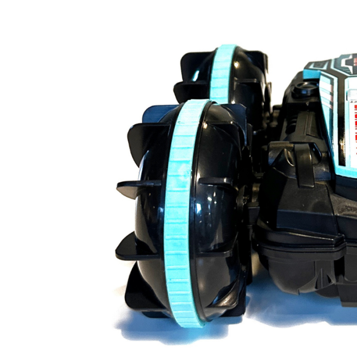 Mașinuță Amphibious Stunt Car cu telecomandă, controlată prin gesturi, 4x4, rotație 360°, 2.4GHz, 3.7V [4]