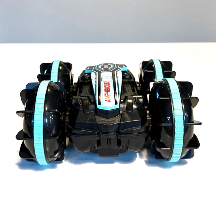 Mașinuță Amphibious Stunt Car cu telecomandă, controlată prin gesturi, 4x4, rotație 360°, 2.4GHz, 3.7V [2]