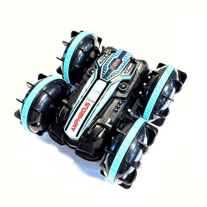 Mașinuță Amphibious Stunt Car cu telecomandă, controlată prin gesturi, 4x4, rotație 360°, 2.4GHz, 3.7V [3]