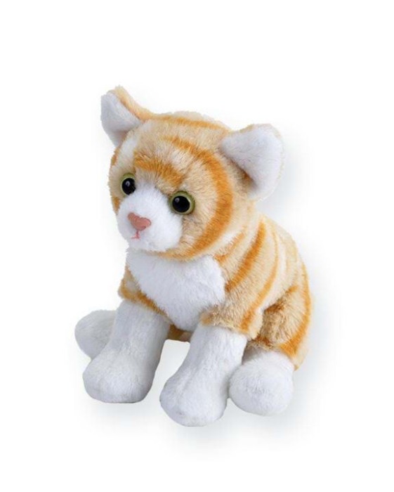 Pisica Vargata Portocalie - Jucarie Plus Wild Republic 13 cm [1]