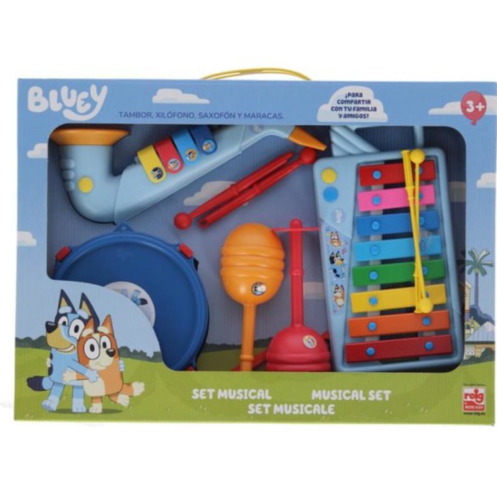 Set Xilofon, Tamburina, Saxofon si Maracas Bluey [1]